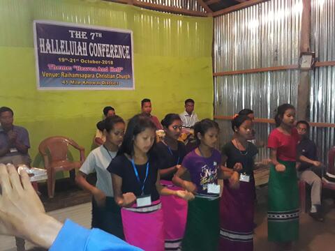 Youth group dance